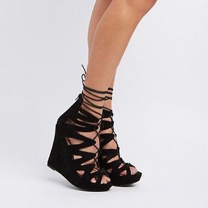Lace up Wedges